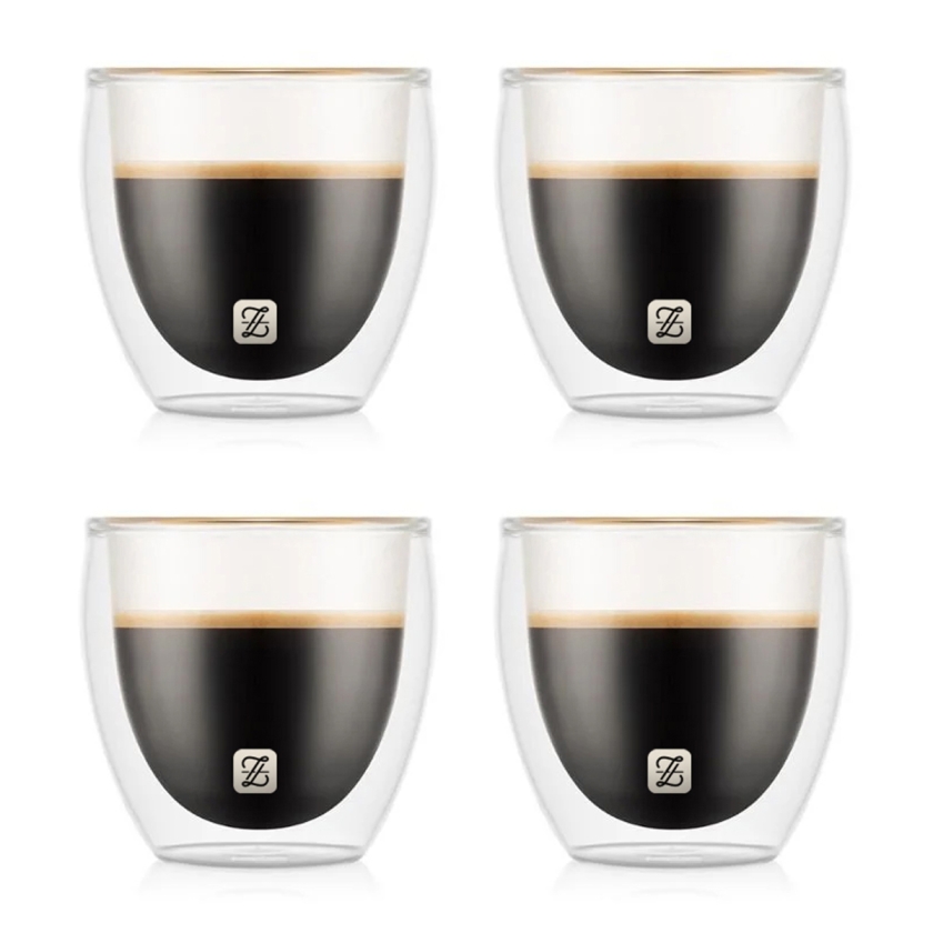4 Pieces Double Wall Borosilicate G..