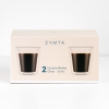 2 Pieces Double Wall Glass Cup Set 200 ml - Transparent