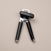 3 In 1 Can Lid Stainless Steel Opener 21 x 6 x 5 cm - Black 