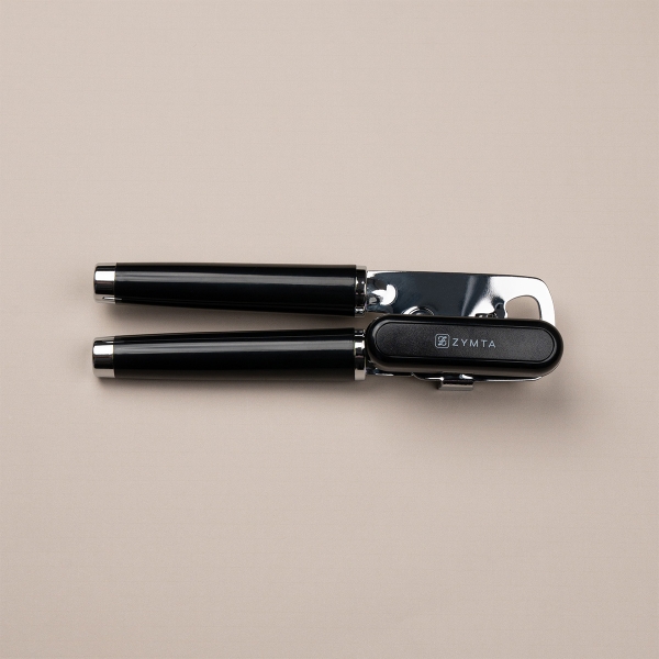 3 In 1 Can Lid Stainless Steel Opener 21 x 6 x 5 cm - Black 