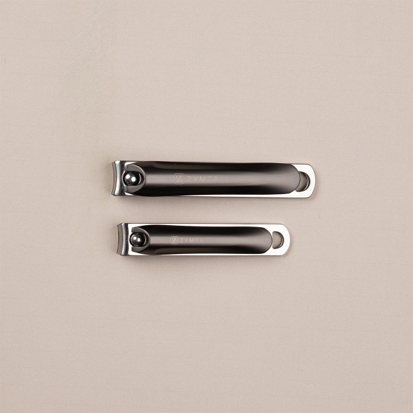 2 Pieces Nail Grooming Clipper Kit - Black