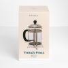  French Press Coffee Maker 350 ml Stainless Steel Glass Sturdy Handle - Black / Silver