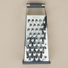 Household Kitchen Four Sided Stainless Steel, Multisided Wire Sharper, Perfect Box Grater for Parmesan Cheese, Vegetables, Ginger, Dishwasher Safe 