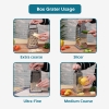 Household Kitchen Four Sided Stainless Steel, Multisided Wire Sharper, Perfect Box Grater for Parmesan Cheese, Vegetables, Ginger, Dishwasher Safe 