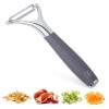 Vegetable Peeler Stainless Steel, Premium Potato Peelers for Kitchen, Veggie Fruit Peeler, Y Shaped Apple Carrot Cucumber Peeler, Ultra Sharp Rotary Blade, Heavy Duty Ergonomic Handle