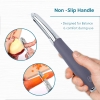 Vegetable, Apple, Peelers for Kitchen, Fruit, Carrot, Veggie, Potatoes Peeler, I-Shaped Stainless Steel Peeler, with Ergonomic Handle and Sharp Blade, Good Sturdy