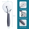 Classic Pizza Wheel with Sharp Blade for Cutting Through Crusts, Stainless Steel Pizza Sharp Cutter For Kitchen, Dishwasher Safe