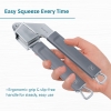 Stainless Steel Garlic Press for Effortless Crushing of Garlic and Ginger, Easy to Clean Kitchen Gadget with Non-slip Handle, Ideal for Home and Restaurant Use 