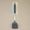 Professional Solid Silicone Rectangular Turner Spatula with Soft Grip Handle, 32 cm 