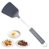 Professional Solid Silicone Rectangular Turner Spatula with Soft Grip Handle, 32 cm 