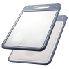 Double-Sided Non-Slip Easy Clean Large Size Cutting Board for Kitchen, Chopping Board with 304 Stainless Steel and Plastic for Meat Vegetable Fruit