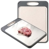 Double-Sided Non-Slip Easy Clean Large Size Cutting Board for Kitchen, Chopping Board with 304 Stainless Steel and Plastic for Meat Vegetable Fruit