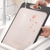 Double-Sided Non-Slip Easy Clean Large Size Cutting Board for Kitchen, Chopping Board with 304 Stainless Steel and Plastic for Meat Vegetable Fruit
