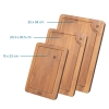 Bamboo 3-Pieces Cutting Board Set, 3 Assorted Sizes of Bamboo Wood Cutting Boards for Kitchen