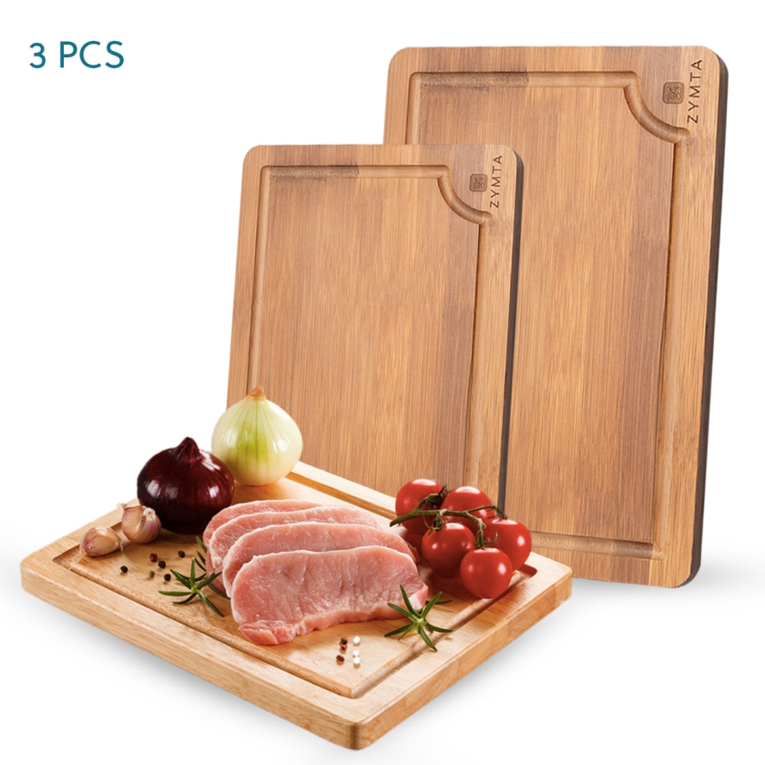 Bamboo 3-Pieces Cutting Board Set, ..