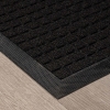 Square Waffle Zymta Door Mat 46 x 76 cm - Black