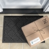 Stride Zymta Door Mat 46 x 76 cm - Dark Grey