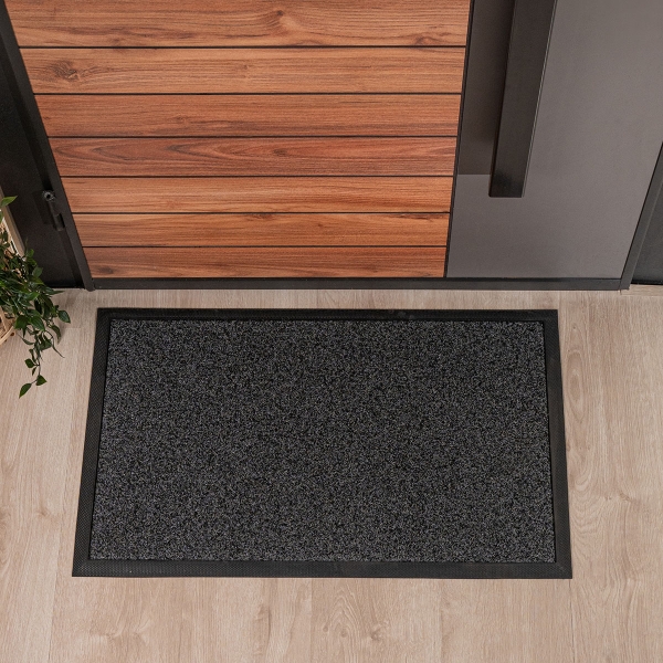 Simple Zymta Door Mat 46 x 76 cm - Dark Grey