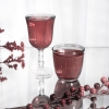 4 Pieces Clear Line Glass Cup Set 295 ml - Smoked