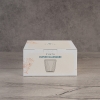 4 Pieces Clear Line Glass Cup Set 295 ml - Smoked