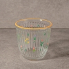 4 Pieces Floral Charm Glass Tumblers Set 295 ml - Multicolored