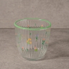 4 Pieces Floral Charm Glass Tumblers Set 295 ml - Multicolored
