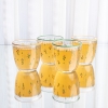 4 Pieces Floral Charm Glass Tumblers Set 295 ml - Multicolored