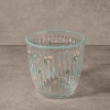 4 Pieces Floral Butterfly Glass Cup Set 295 ml - Multicolored