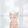 4 Pieces Floral Butterfly Glass Cup Set 295 ml - Multicolored