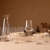 4 Pieces Elegance Gold Rim Glass Tumbler Set 420 ml - Transparent