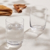 4 Pieces Elegant Glass Cup Set 280 ml - Transparent