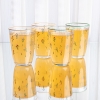 4 Pieces Floral Charm Glass Tumblers Set 395 ml - Multicolored