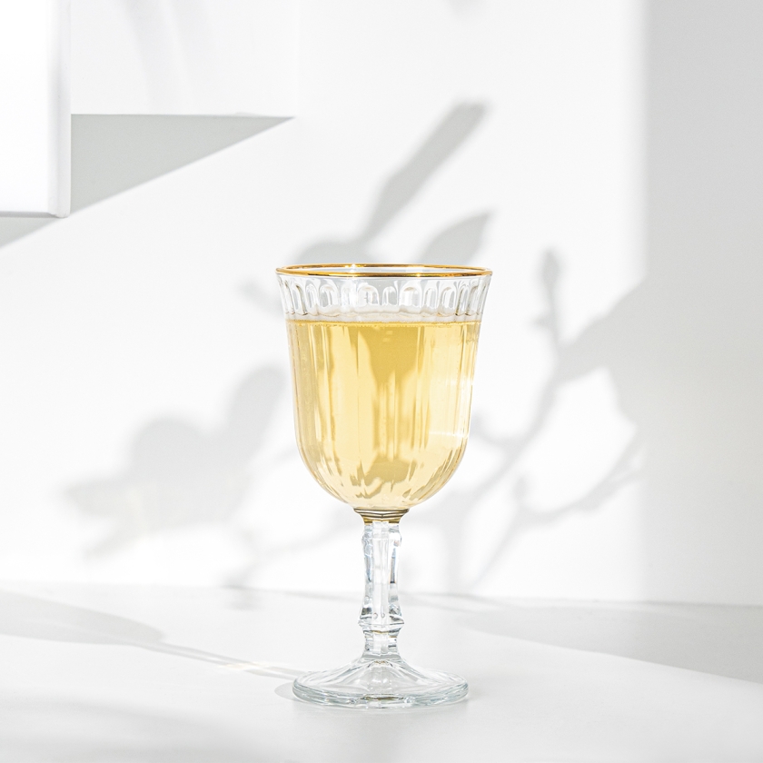 4 Pieces Clear Line Glass Cup Set 2..