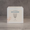 4 Pieces Clear Line Glass Cup Set 240 ml - Transparent