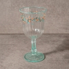 4 Pieces Floral Butterfly Glass Cup Set 240 ml - Multicolored