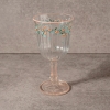 4 Pieces Floral Butterfly Glass Cup Set 240 ml - Multicolored