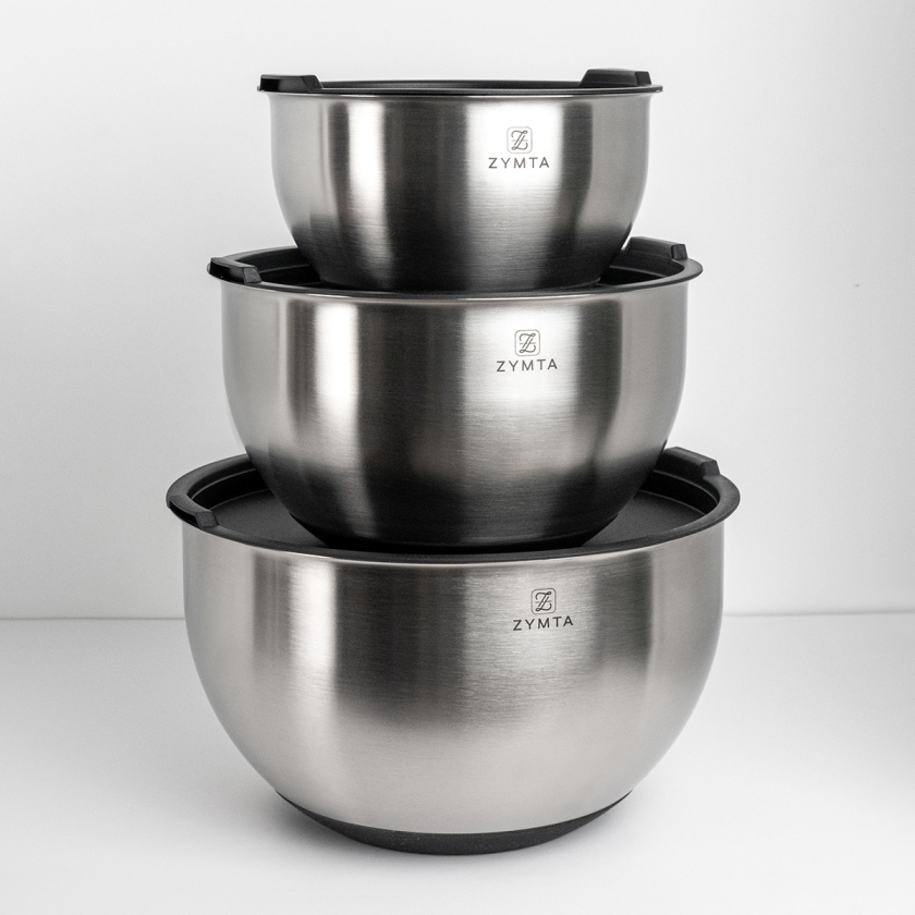 3 Pieces Zymta Stainless Steel Mixi..