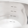 3 Pieces Zymta Stainless Steel Mixing Bowls Set with Silicone Base and Lid - Silver / Black