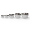 5 Pieces Zymta Stainless Steel Mixing Bowls Set - Silver