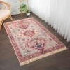 120 x 180 cm Mirror Craft Heritage Double Sided Decorative Rug - Red / Navy Blue / Cream