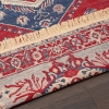 120 x 180 cm Mirror Craft Heritage Double Sided Decorative Rug - Red / Navy Blue / Cream