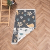 120 x 180 cm Mirror Craft Marine Wonders Double Sided Decorative Rug - Cream / Yellow / Black / Green