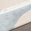 80 x 150 cm Mirror Craft Pebble Art Double Sided Decorative Rug - Brown / Blue / Light Grey / Mustard