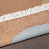 120 x 180 cm Mirror Craft Pebble Art Double Sided Decorative Rug - Brown / Blue / Light Grey / Mustard
