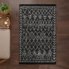 120 x 180 cm Mirror Craft Geometric Tapestry Double Sided Decorative Rug - Black / White