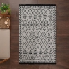 120 x 180 cm Mirror Craft Geometric Tapestry Double Sided Decorative Rug - Black / White