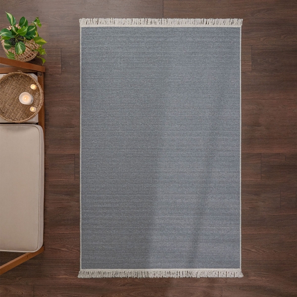 120 x 180 cm Mirror Craft Elegant Double Sided Decorative Rug - Grey
