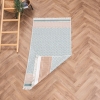 120 x 180 cm Mirror Craft Geometric Harmony Double Sided Decorative Rug - Brown / Cream / Mint