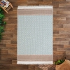 200 x 300 cm Mirror Craft Geometric Harmony Double Sided Decorative Rug - Brown / Cream / Mint