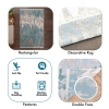 160 x 230 cm Mirror Craft Waves Double Sided Decorative Rug - Blue / Brown / Cream / Green